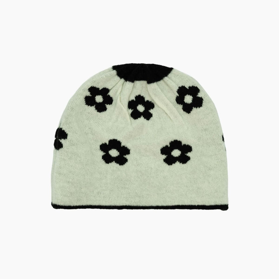 Beanie Flower Patch - Black