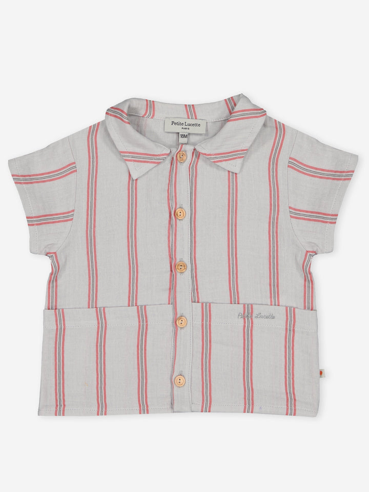 Germain Striped Shirt - Sky