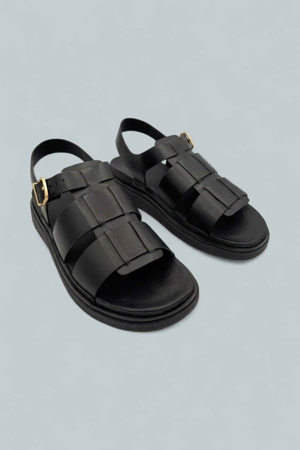Gen-FF Fisherman Sandals - All Black