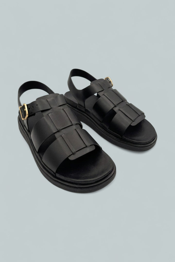 Gen-FF Fisherman Sandals - All Black