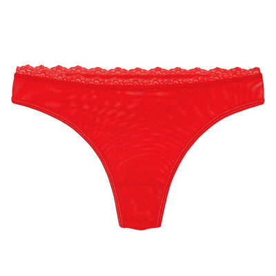 Lacey Everyday Thong - Rose Red