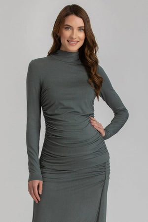 OLIMPIA Maternity Top In Soft Bamboo Jersey - Deep Teal