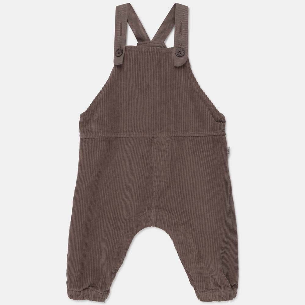 Organic Baby Overalls - Taupe One Pieces My Little Cozmo 