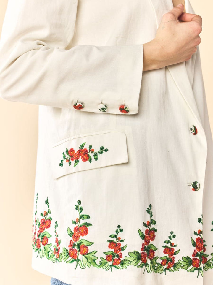 Sloan Blazer x Larsen McDowell - White Larsen Watercolor