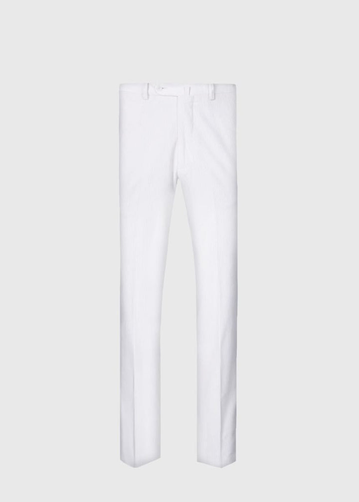Soft Corduroy Dress Trouser - Ice White
