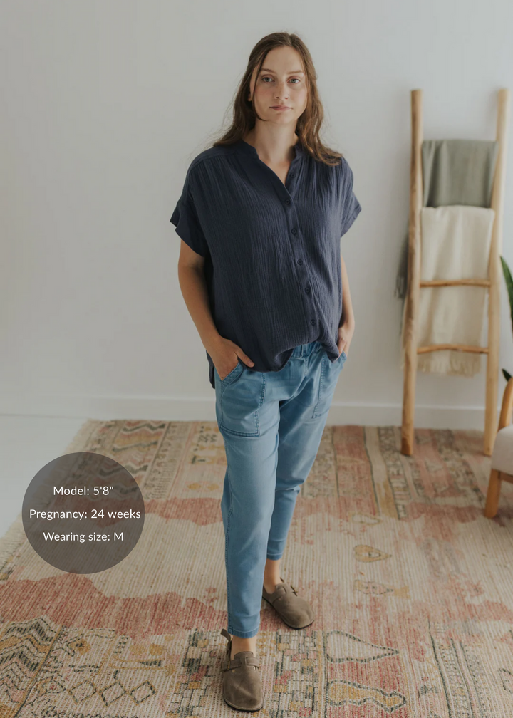 Transitional Denim Jogger