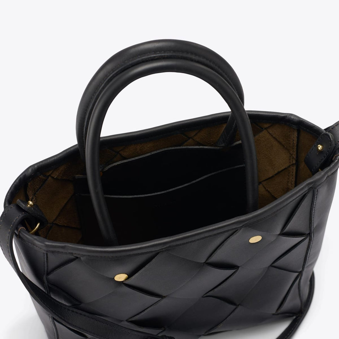 Carry-All Handwoven Satchel - Black