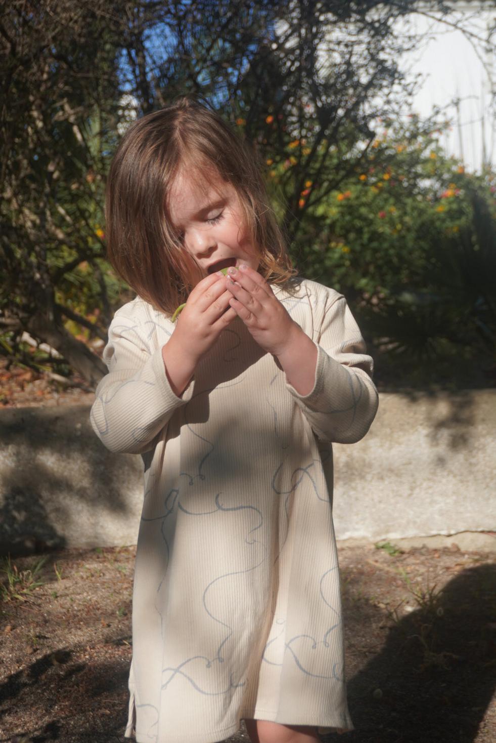 Organic Pima Cotton Kids Dress - Breeze