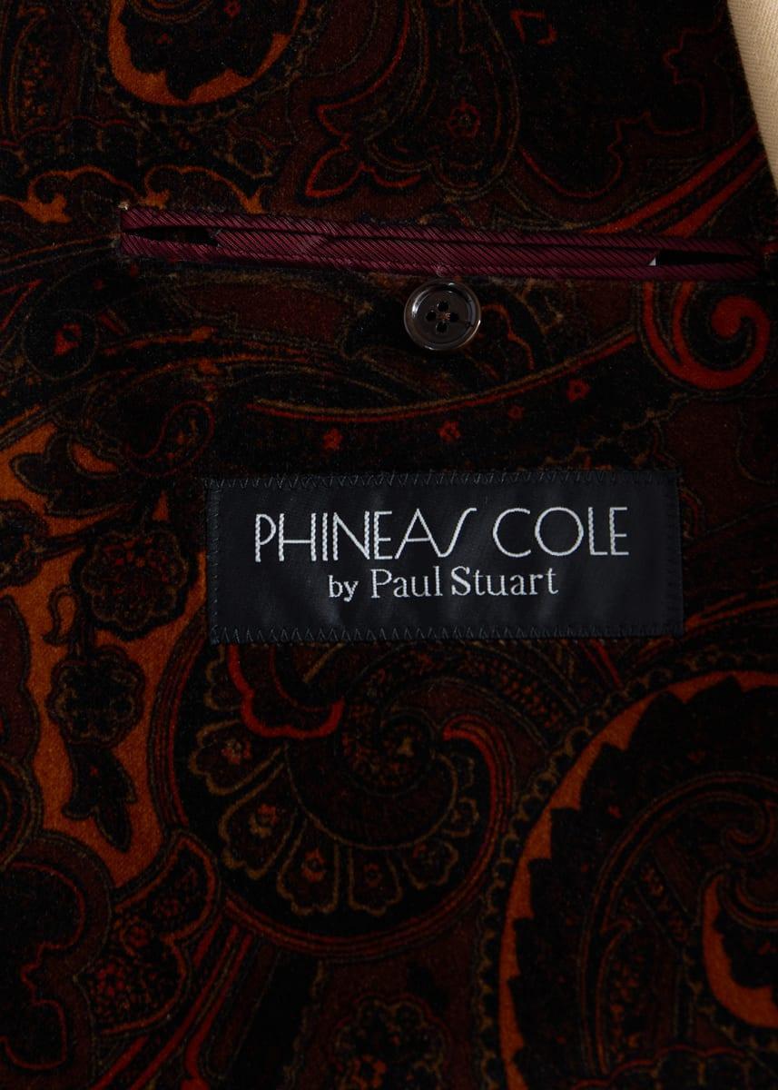 Phineas Cole Printed Paisley Jacket - Orange