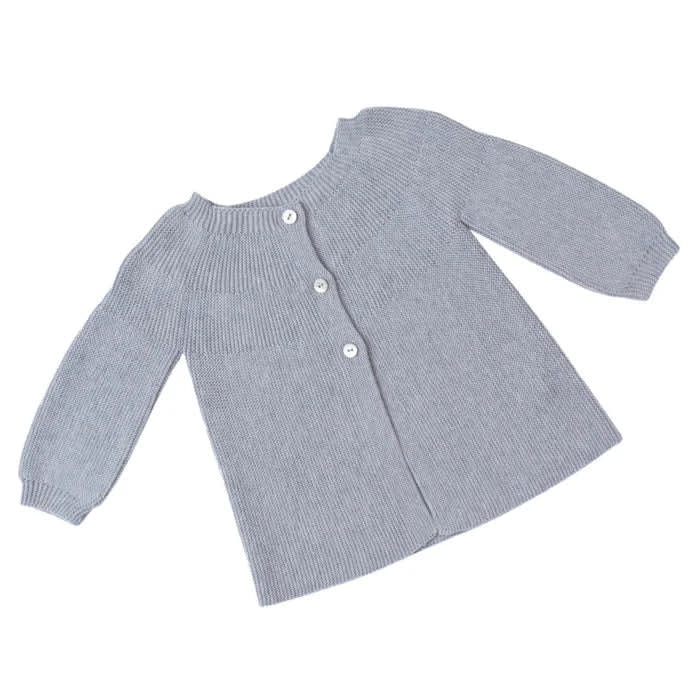 Link Stitch Cardigan - Graphite