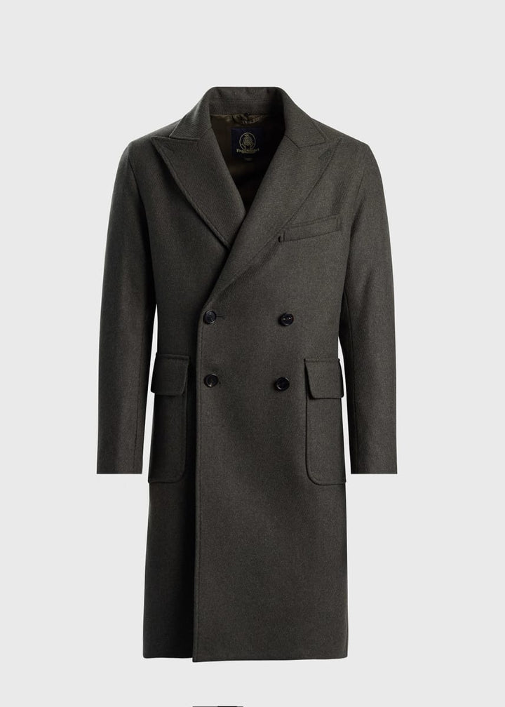 Belted Structured Coat - Olive