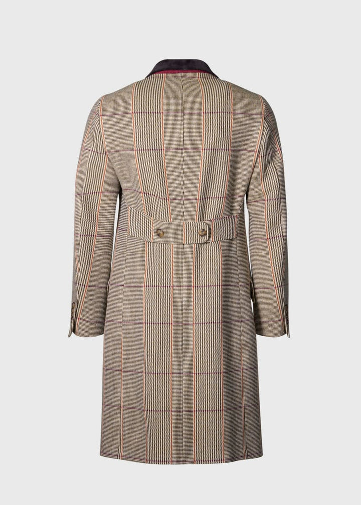 Russel Plaid Overcoat - Brown