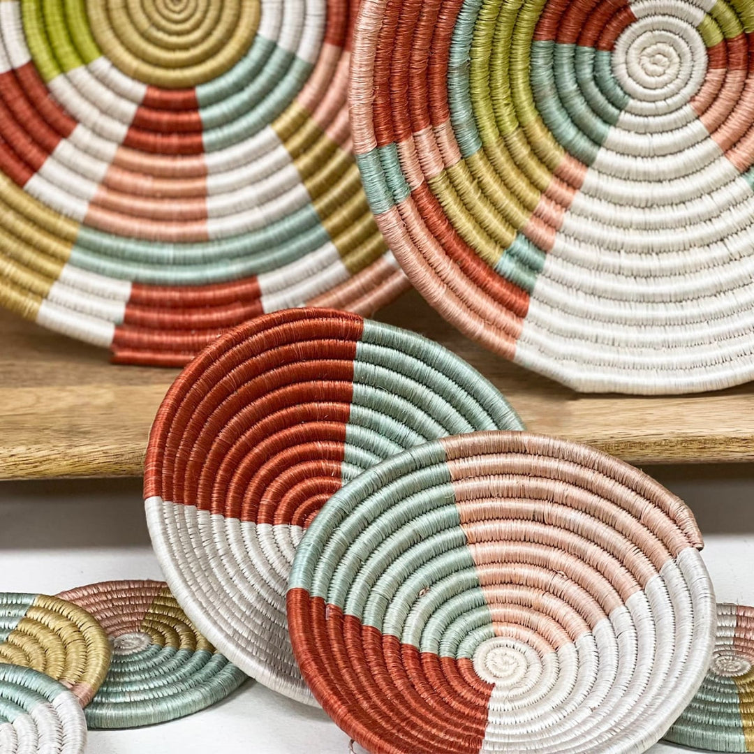 Town Square Woven Bowl - 6" Pinwheel