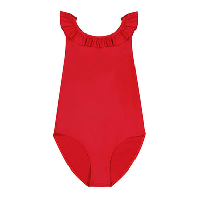 Alba Ruffled One-Piece Swimsuit - Pepper