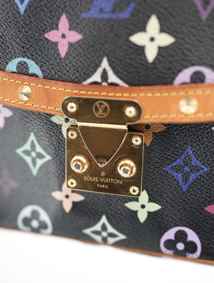 Pre-Owned Louis Vuitton Monogram Multicolor Sologne Black
