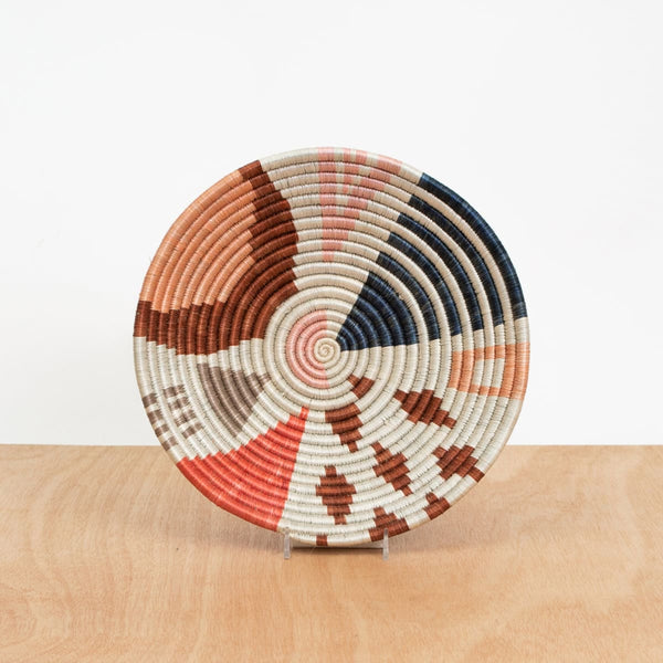 Bloom Woven Bowl 10" - Coral Cheza