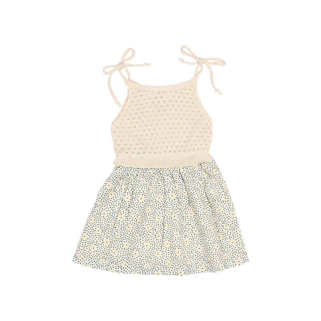 BB Flower Dots Dress - Yellow Dot