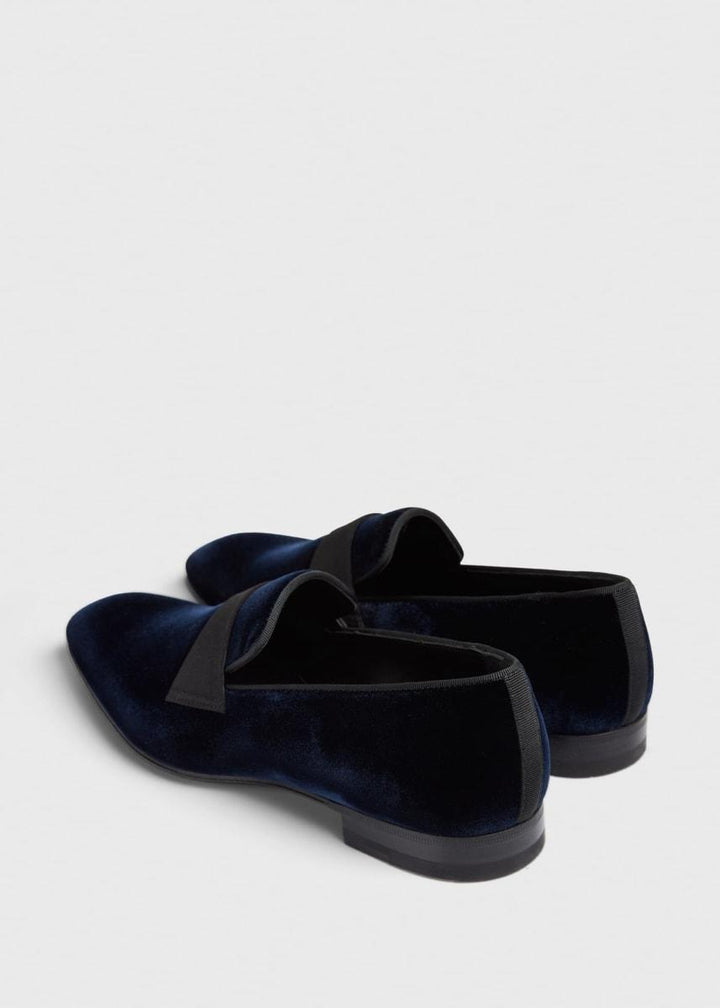 Heron Formal Slip-On - Blue velvet