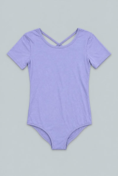 Girl's Short Sleeve Bodysuit - Lilac