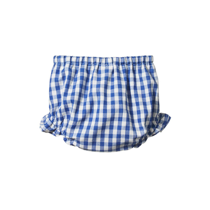 Gingham Petal Bloomers - Isle Blue Check