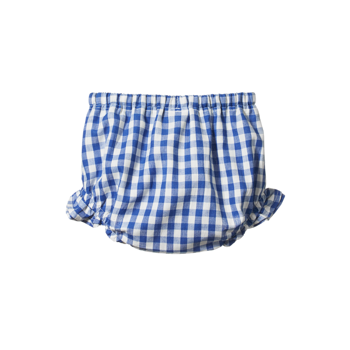 Gingham Petal Bloomers - Isle Blue Check