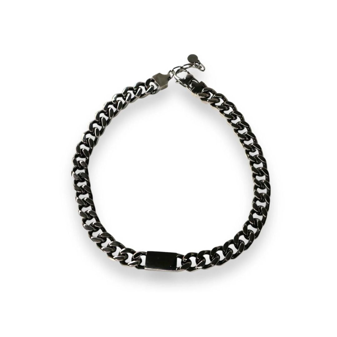 No One Id Necklace - Black