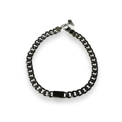 No One Id Necklace - Black