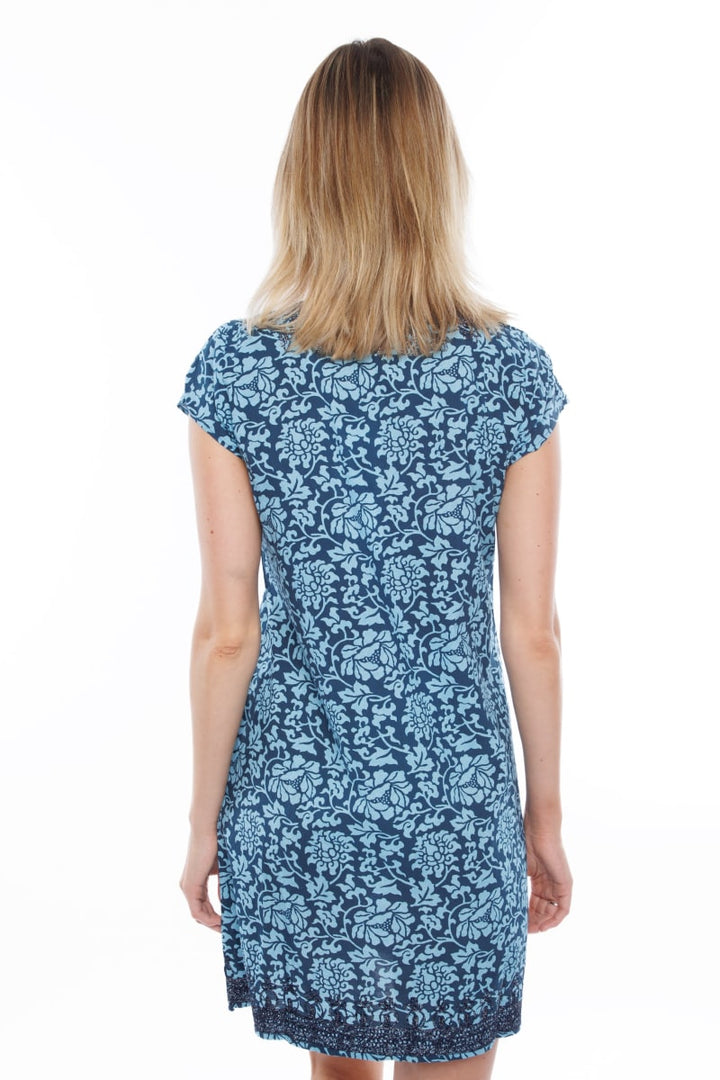 Rowena Tunic - Sea Blue/Indigo