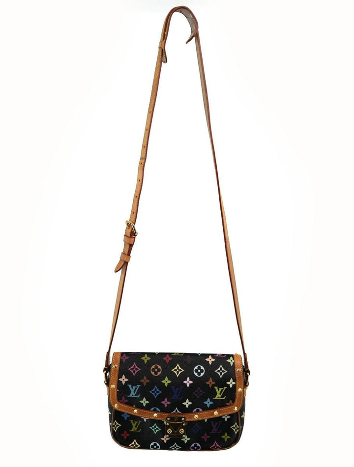 Pre-Owned Louis Vuitton Monogram Multicolor Sologne Black