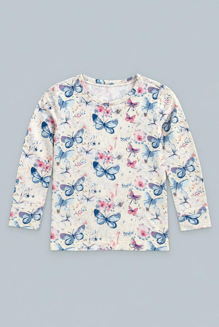 Watercolor Butterfly Pajama Set - Vanessa