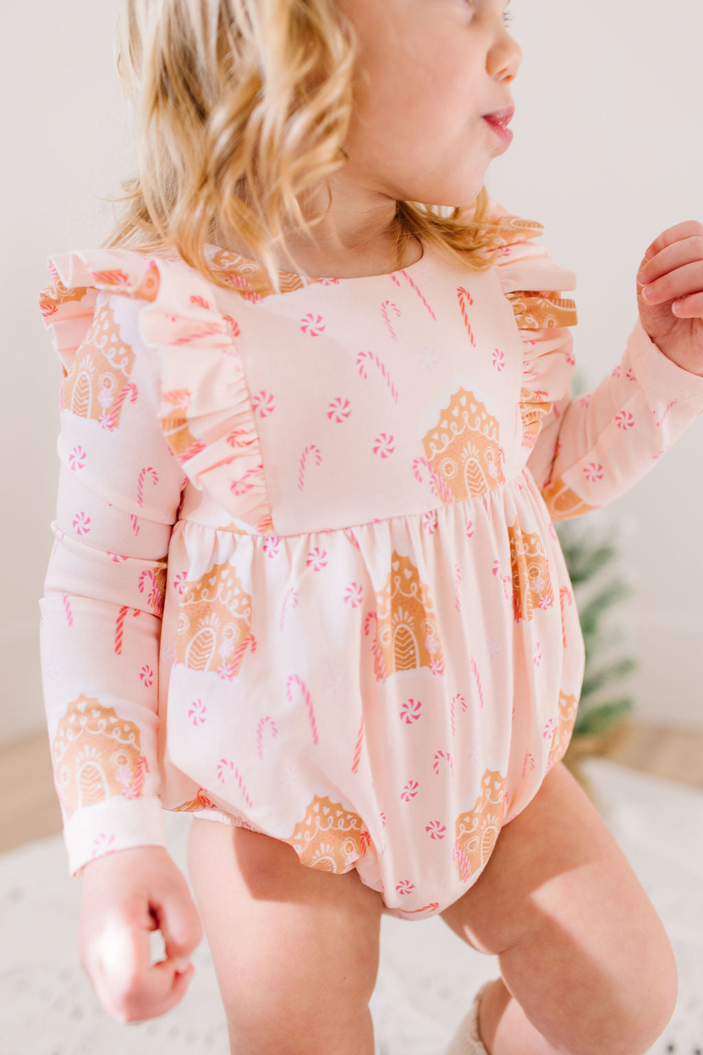Leah Romper - Gingerbread