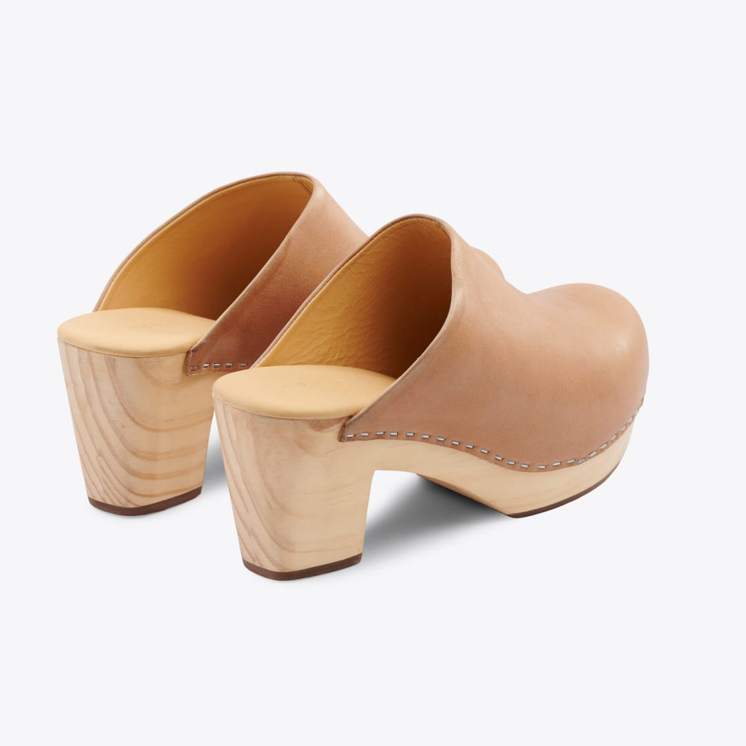 All-Day Heeled Clog - Almond