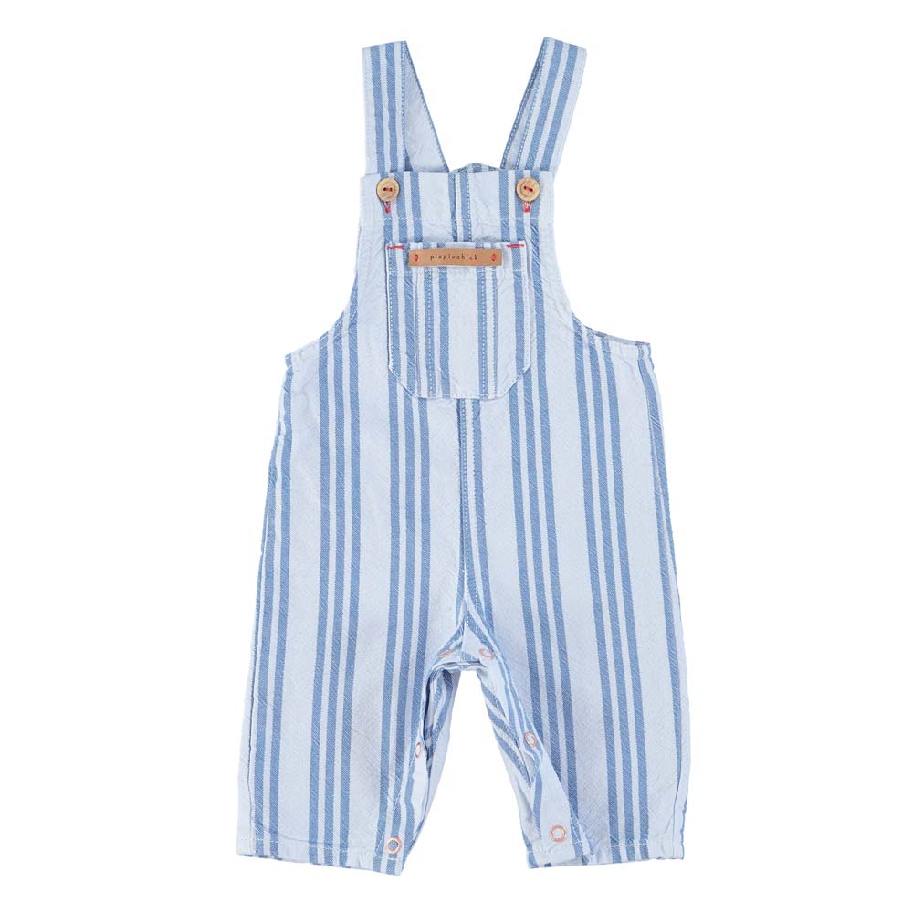 Baby Dungarees - Large Blue Stripes