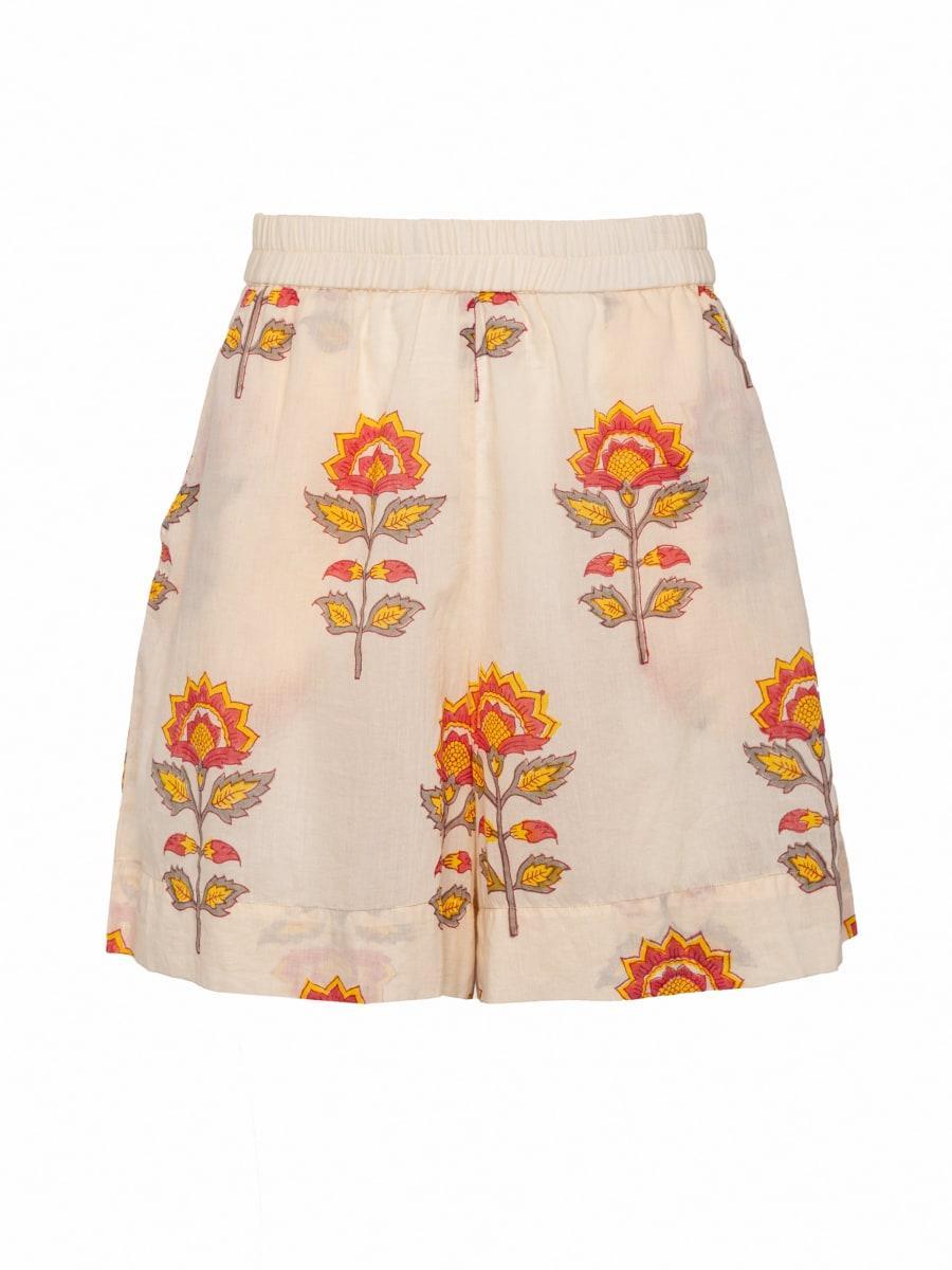 Belle Shorts - Peach Floral