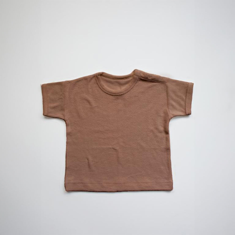 The Terry Boxy Tee - Cinnamon