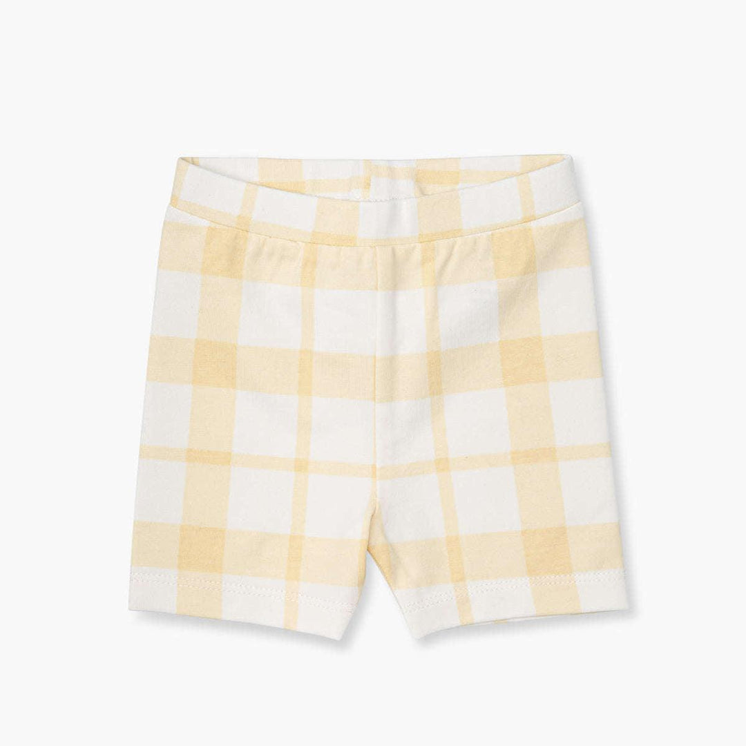 Bicycle Shorts - Yellow Gingham