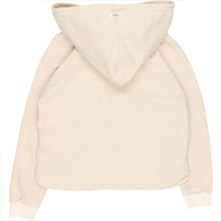 Fleece Hooded Sweatshirt - Talc Sweatshirt Buho 