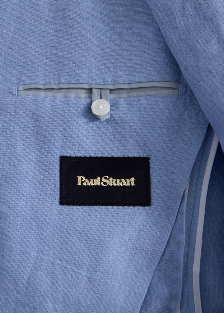 Linen Suit Jacket - Powder Blue
