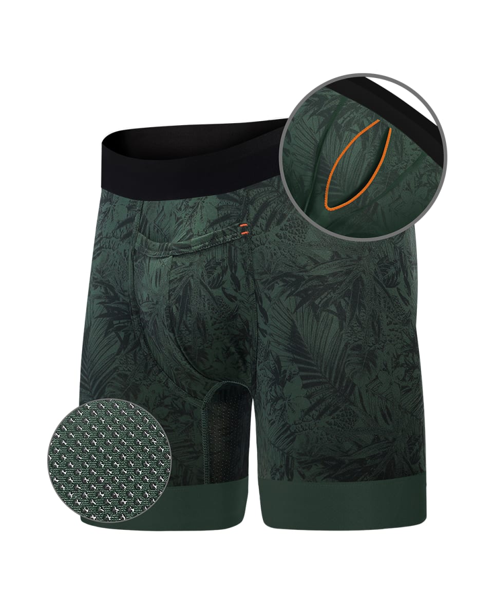 Elite II Longer Boxer Brief - Rainforest