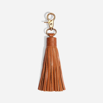 Tassel Bag Charm - British Tan