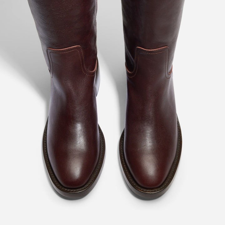 Vera Knee High Boot - Wine