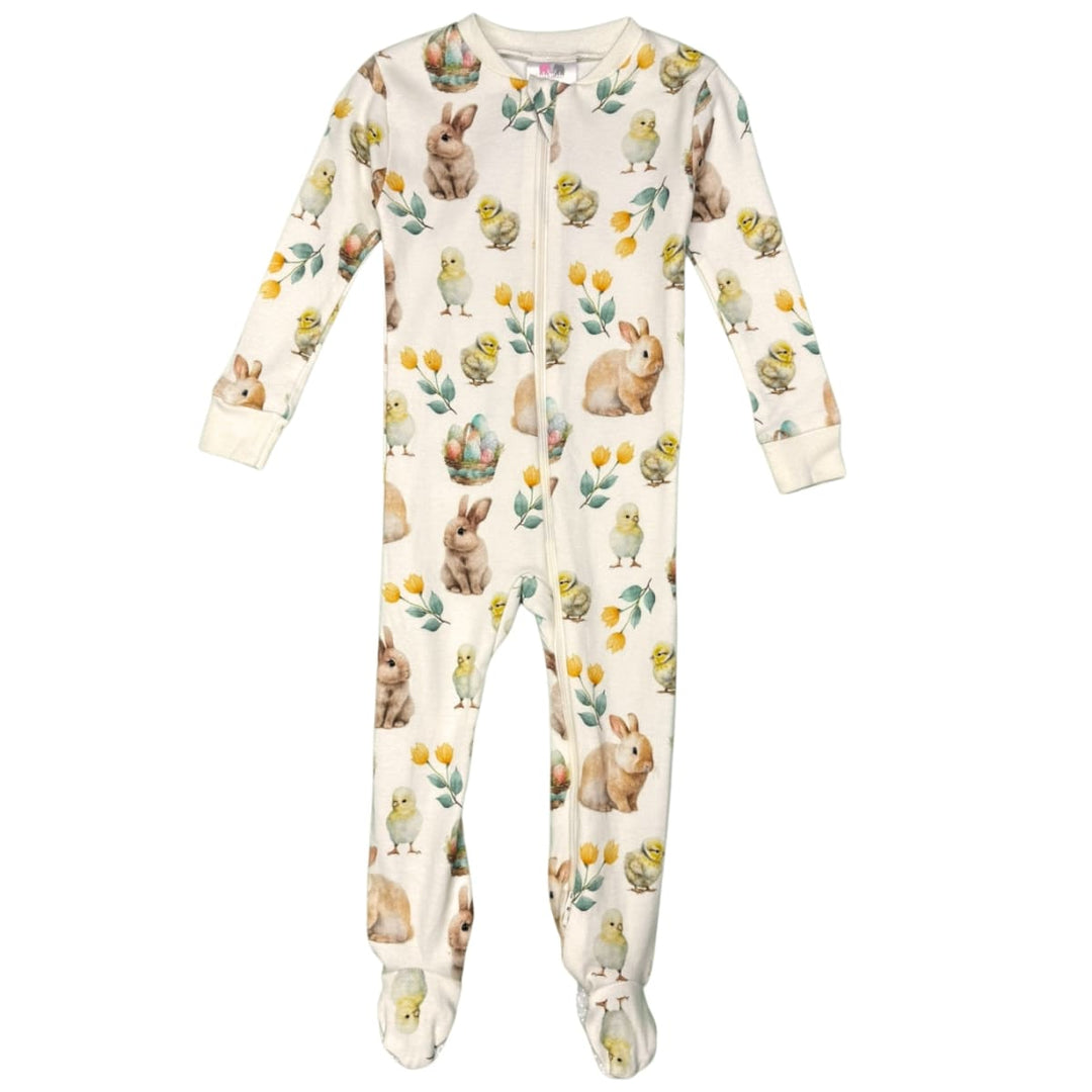 Baby Footie Pajama - Bunnies/N/Chicks