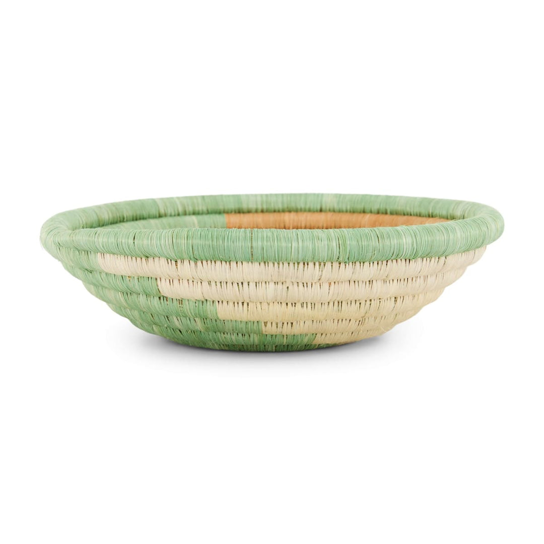 6" Small Apricot & Seafoam Unity Round Basket