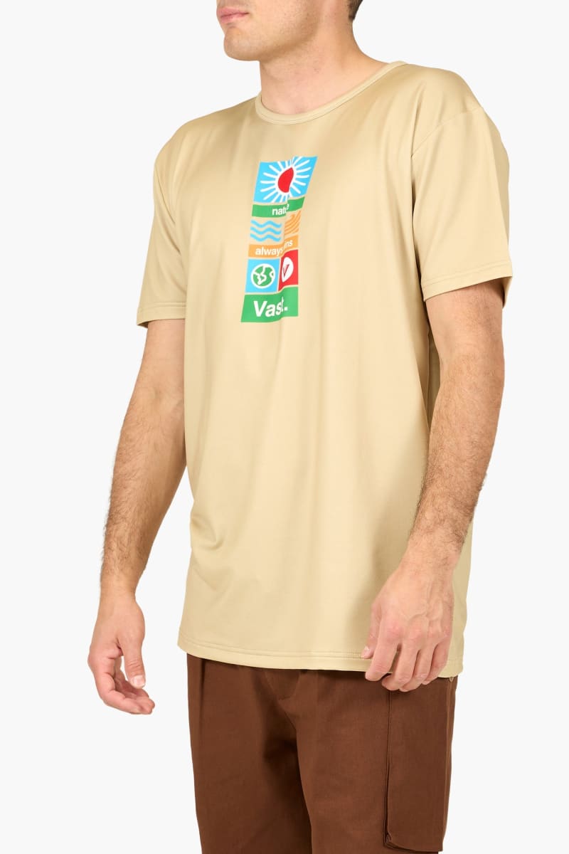 Aqua Terra Balance Tee - Khaki