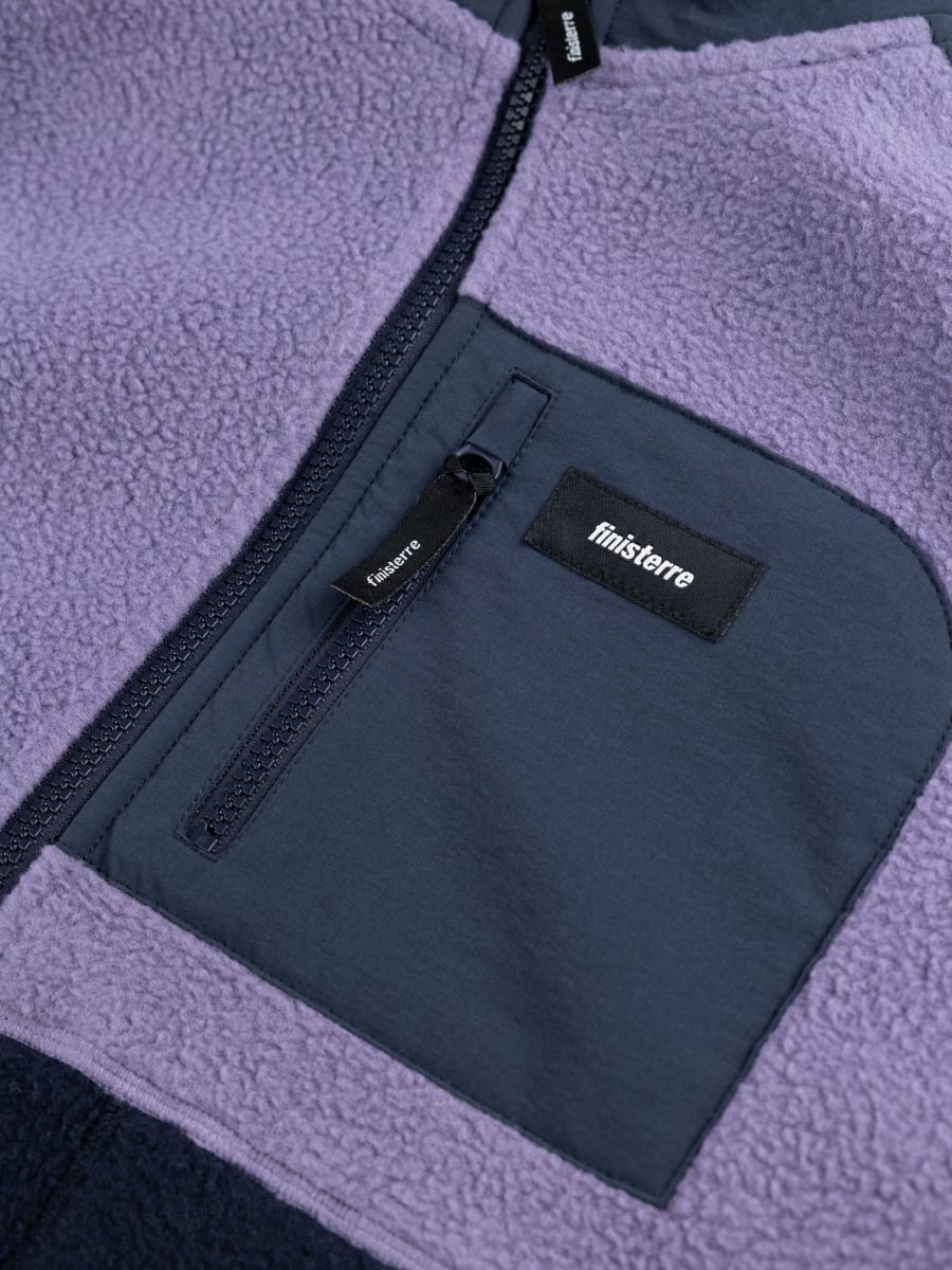 Women's Bolster Full Zip Fleece - Violet Sky/Navy