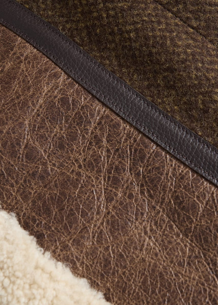 Wool & Shearling Jacket - Grey/Brown