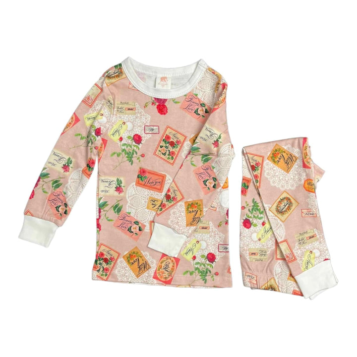 Long John Pajama Set - Love