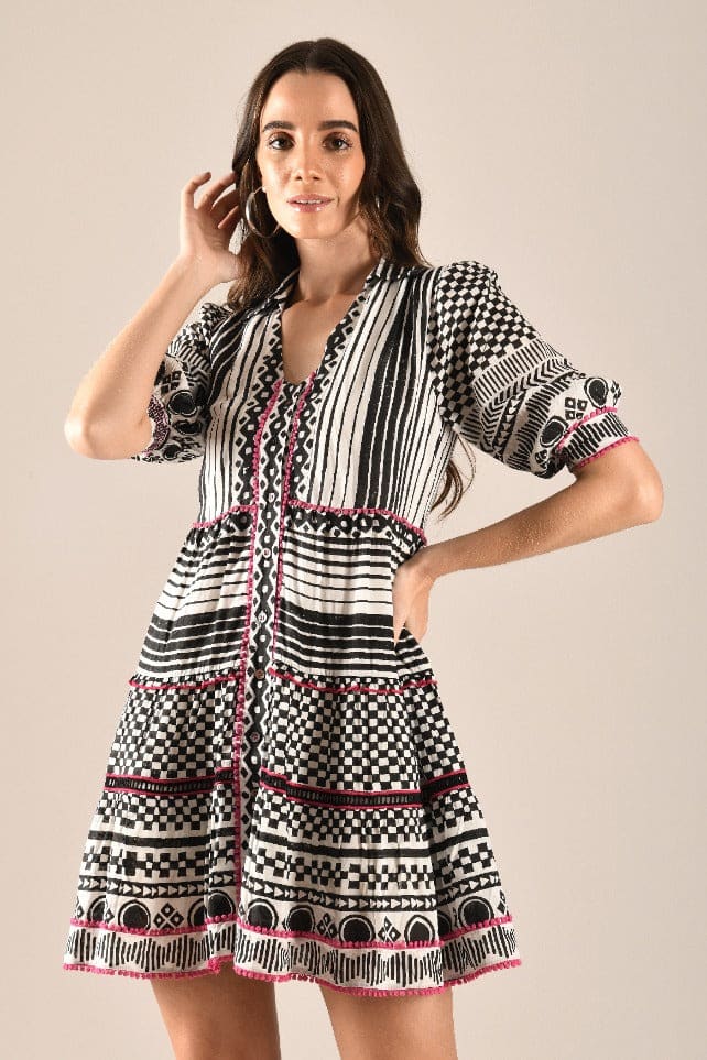 Ella Mini Dress - Black