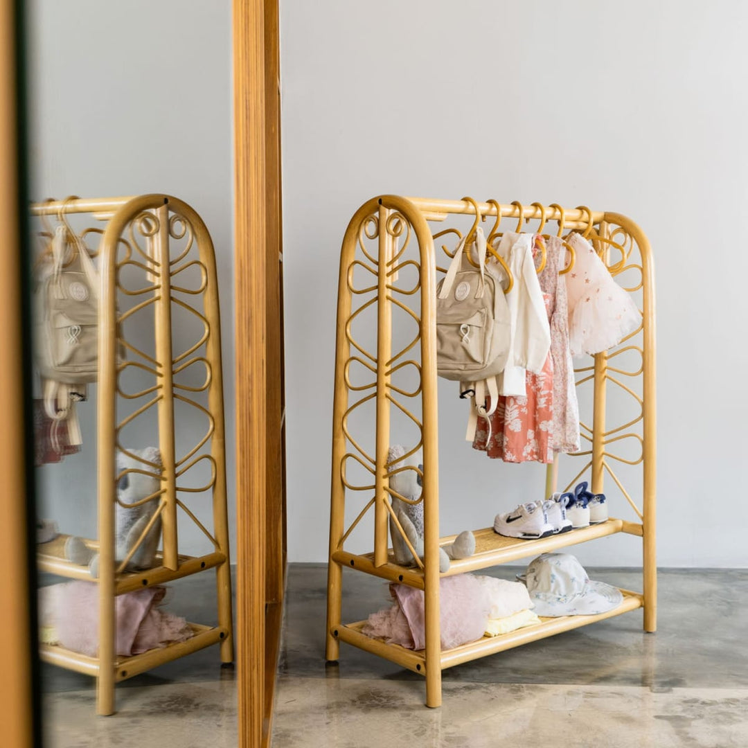 Belle Kids Montessori Clothing Rack - Natural