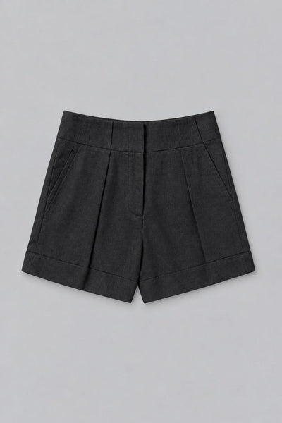 Pleated Shorts - Black